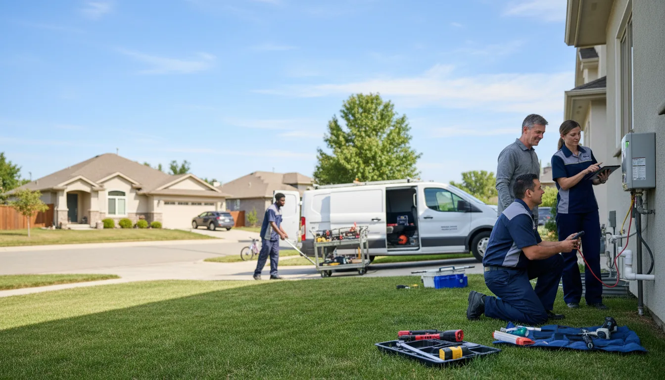 Tankless water heater service in Wooster, AR